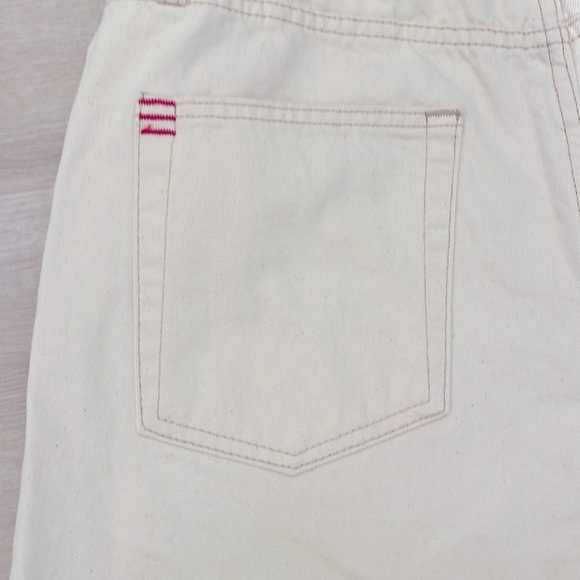 NWT Urban Outfitters BDG A-Line Cutoff Ivory High-Rise Baggy Denim shorts - Picture 8 of 13